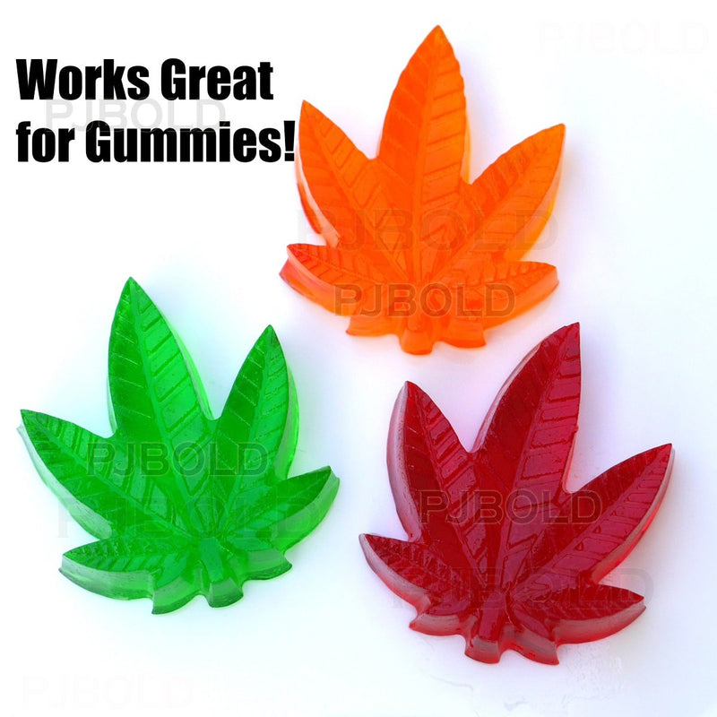 NewNest Australia - Marijuana Cannabis Weed Hemp Leaf Silicone Molds for Pot Candy Mold Chocolate Gummy Gummies, 2 Pack Brown 
