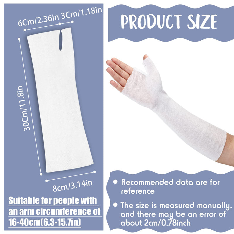 Tubular Stockinette Tubing Cotton Stockinette for Pre Wrap Use Elastic Arm Cast Stockinette for Arm Wrist Thumb Spica Stockinette Tubing Soft Wrist Arm Wraps (10 Pcs, 3.14 x 11.8 Inch) - NewNest Australia