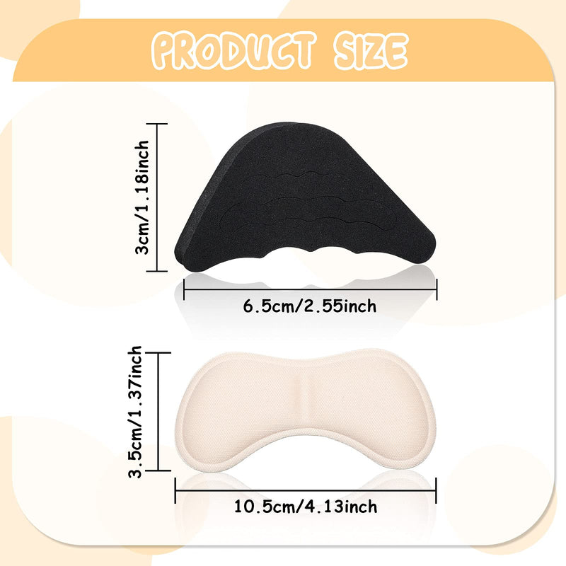 4 Pairs Shoe Filler Insole Unisex Shoe Inserts To Make Big Shoe Fit Adjustable Shoes Big Inserts Heel Grip Shoes Too Big Set Liner Insert Adhesive Reusable Foot Brace Pads for Women Men Fit Most Shoes - NewNest Australia