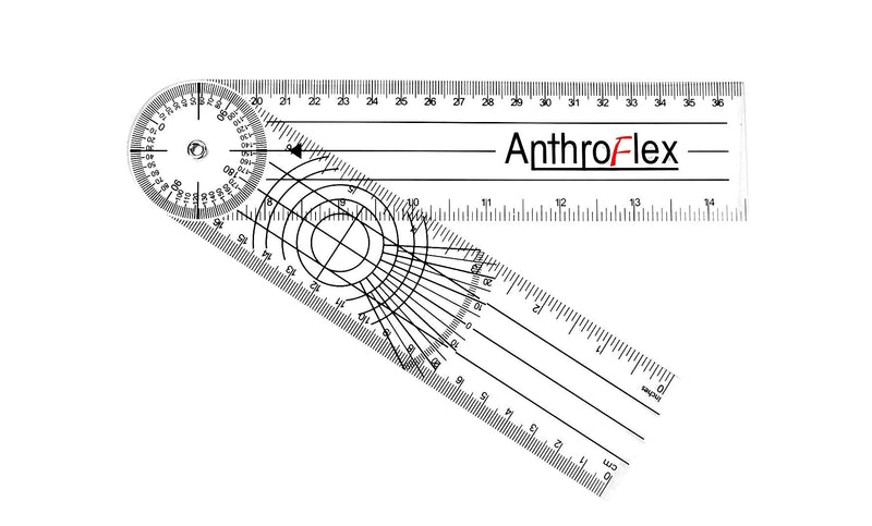 AnthroFlex 4-piece goniometer set: 30, 20 centimeters fingers, spine - for physiotherapy - NewNest Australia