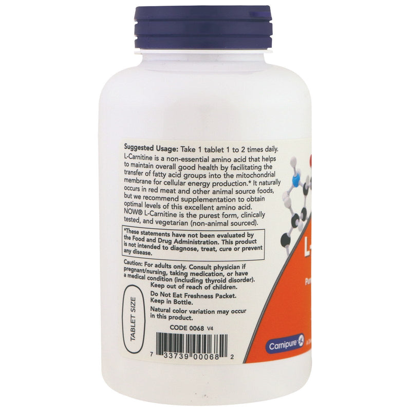 Now Foods: L-Carnitine Fitness Support 1000mg, 100 tabs - NewNest Australia