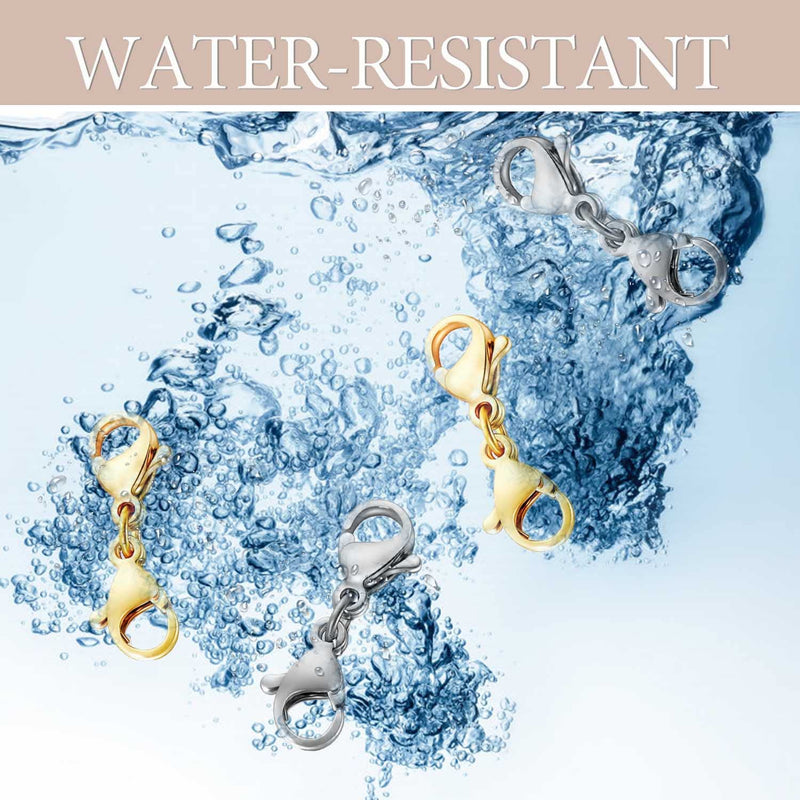 Double Lobster Clasp Extender Necklace Clasp Connector Bracelet Extension,Gold and Silver Lobster Claw Clasp Double Opening Jewelry Clasps for DIY Jewelry Making Women Girls 8pcs (4 Gold & 4 Silver) - NewNest Australia