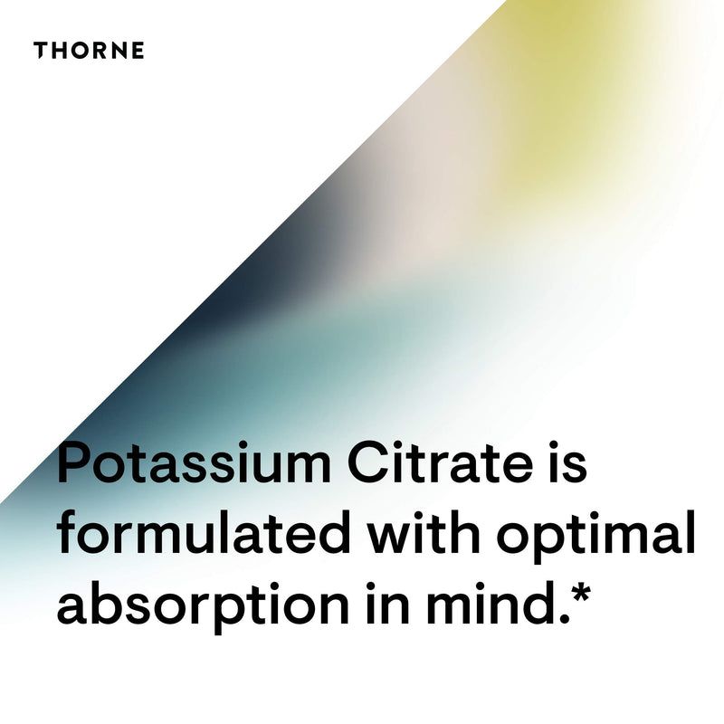Thorne Research - Potassium Citrate - Highly-Absorbable Potassium Supplement for Kidney, Heart, and Skeletal Support - 90 Capsules - NewNest Australia