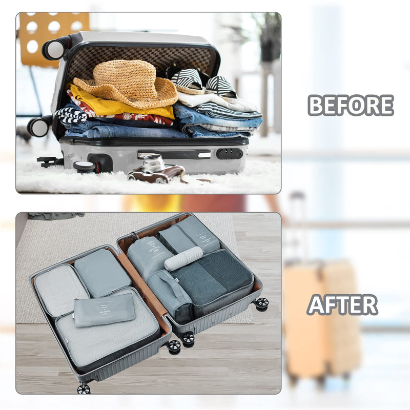 Packing Cubes for Suitcases, Joyoldelf 9 PCS Travel Essentials Bags Travel Cubes Luggage Organiser Bags, Waterproof Travel Packing Cubes Clothes Shoes Cosmetics Toiletries Storage Bags - NewNest Australia