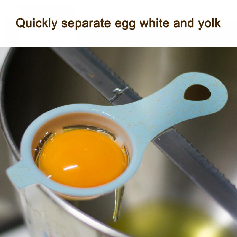 uxcell 6 Pcs Egg Yolk Separate Spoon Plastic Egg White Separator Kitchen Cooking Baking Tool, 3 Colors - NewNest Australia