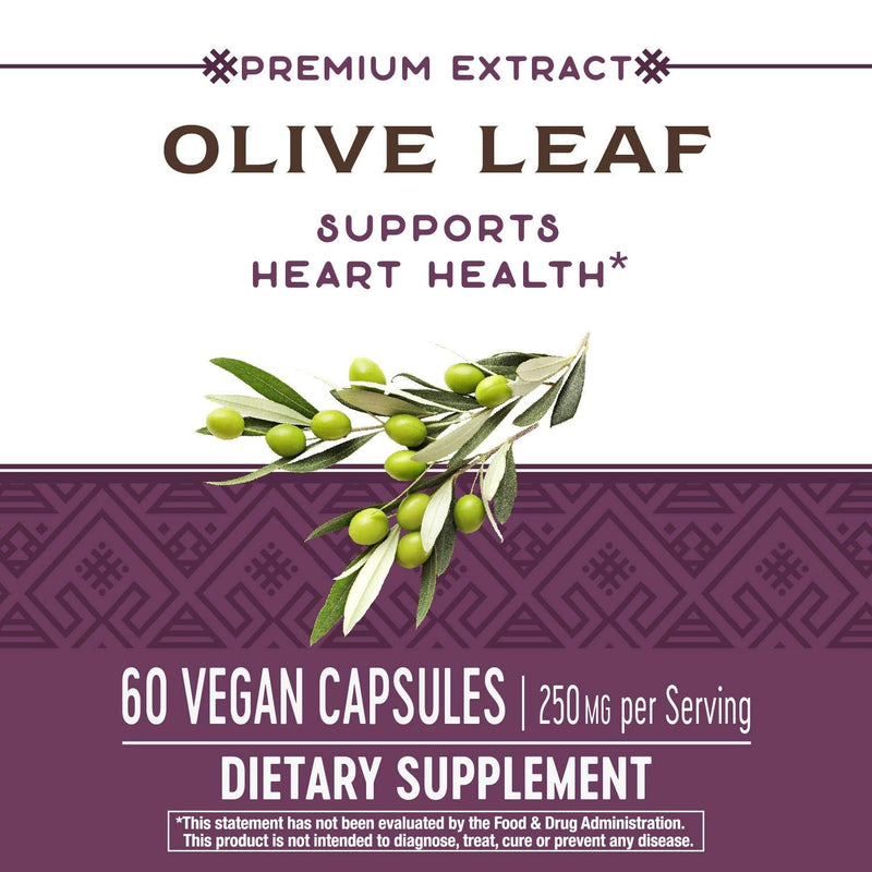 Nature's Way Olive Leaf, Premium Extract Supplement, 250 mg per serving, 60 Capsules - NewNest Australia