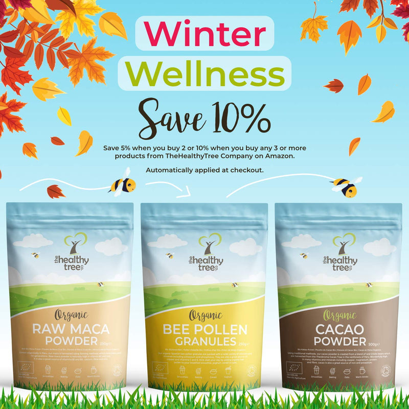 TheHealthyTree Company Organic Whey Protein Powder (600g) - Unflavoured and High in BCAAs with Free 15g Scoop - 80% Pure Whey Protein from Grass Fed Cows 600 g (Pack of 1) - NewNest Australia