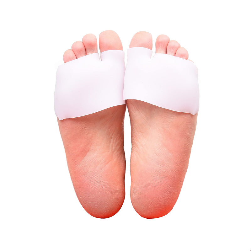 Soft Silicone Sleeves - For the Heel and Ball of Your Foot - 2 Pairs of Each - Offers Protection, Comfort and Grip - Ideal for Pain/Friction/Pressure Relief - Sole/Heel Support - Adjustable Size Gel Foot Heel and Forefoot Pads - NewNest Australia