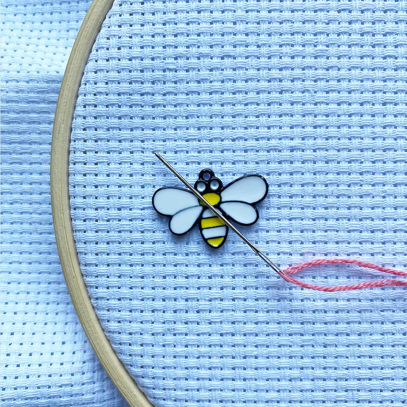 Bee Needle Minders for Cross Stitch, The Set of 2 Magnetic Needle Nanny, Embroidery Needlework Accessories - NewNest Australia