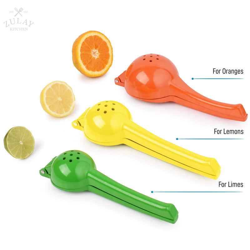 NewNest Australia - Zulay Premium Quality Metal Lemon Squeezer, Citrus Juicer, Manual Press for Extracting the Most Juice Possible Lemon Yellow 