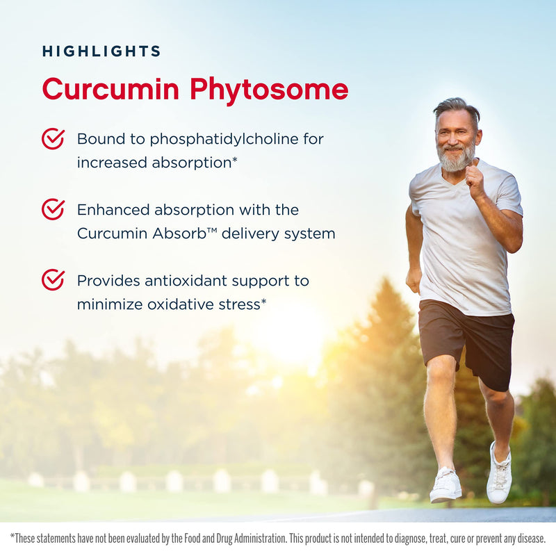 Jarrow Formulas Curcumin Phytosome 500 mg, Formulated with Meriva, Antioxidant Support, Curcumin Absorb Delivery System, White, 60 Count 60 Count (Pack of 1) - NewNest Australia