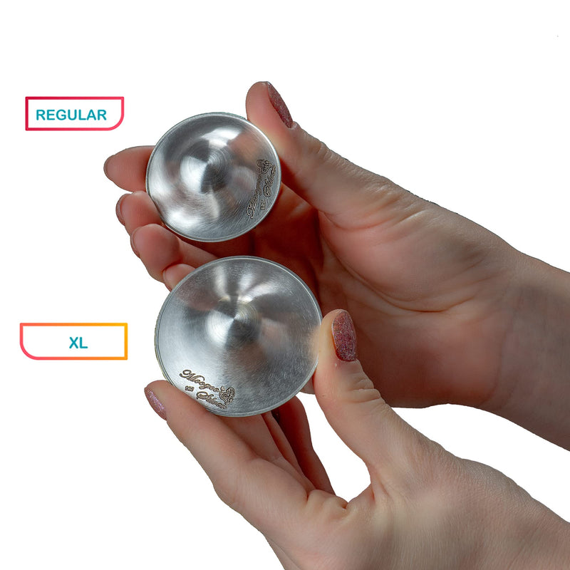 The Original Silver Nursing Cups - Nipple Shields for Nursing Newborn - Newborn Essentials Must Haves - Nipple Covers Breastfeeding - 925 Silver (2 Count (Pack of 1)) 2 Count (Pack of 1) - NewNest Australia
