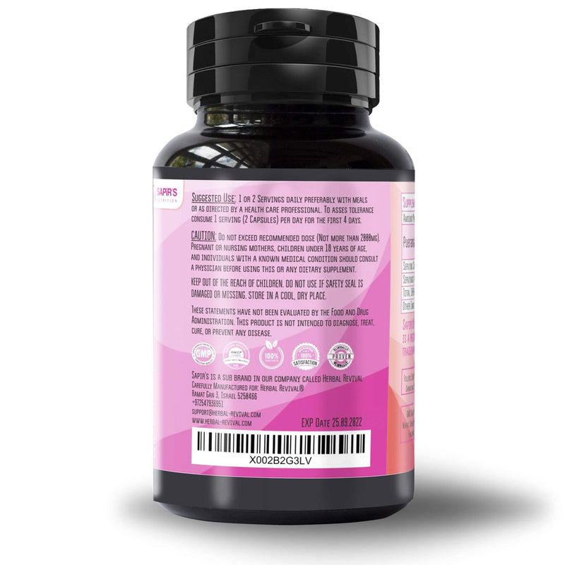 Natural Pueraria Mirifica Capsules 2000mg Daily - Breast Enhancement Pills for Women - Breast Growth Pills, Breast Firming, Vaginal Health, Menopause Relief, Skin and Hair Health 90 Veggie Capsules - NewNest Australia
