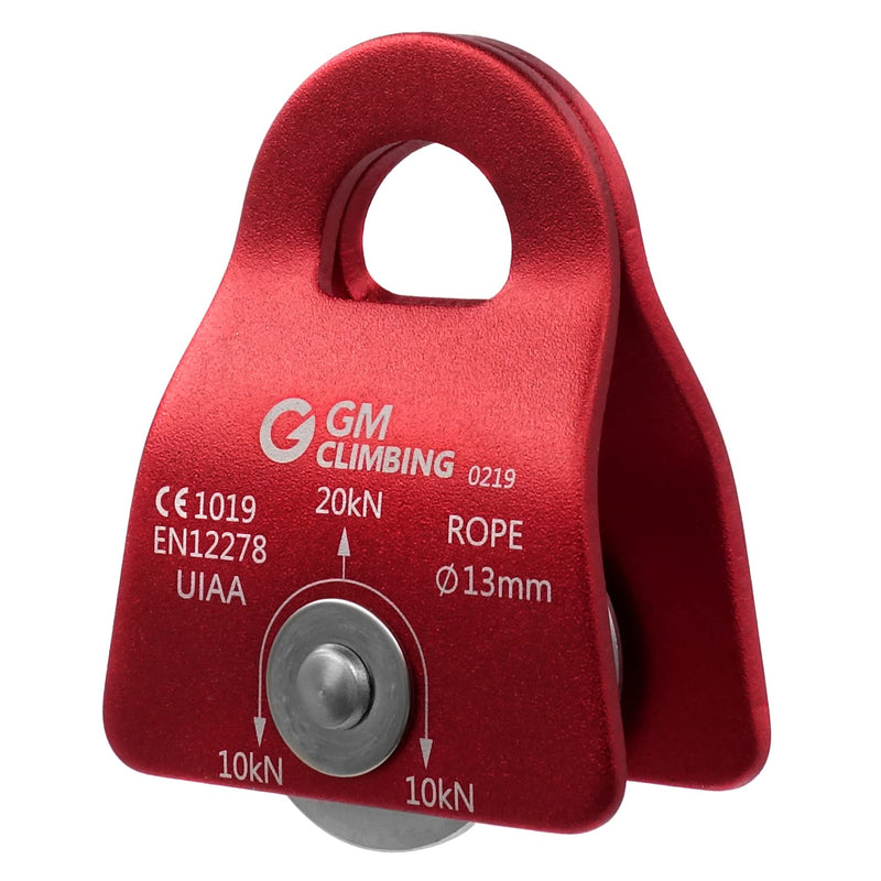 GM CLIMBING 20kN Micro Prusik Minding Pulley 1/2" CE UIAA Certified Red (Single Unit) - NewNest Australia