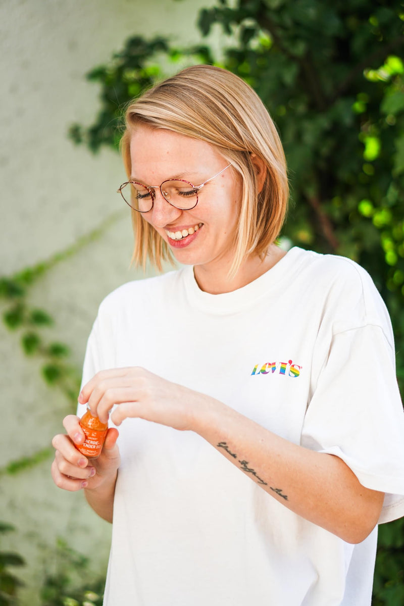 Weekly package: Energy donor organic, 7 x 30ml. Natural shot against tiredness and exhaustion. 1 shot = your daily requirement for vitamin C. Without additives. - NewNest Australia