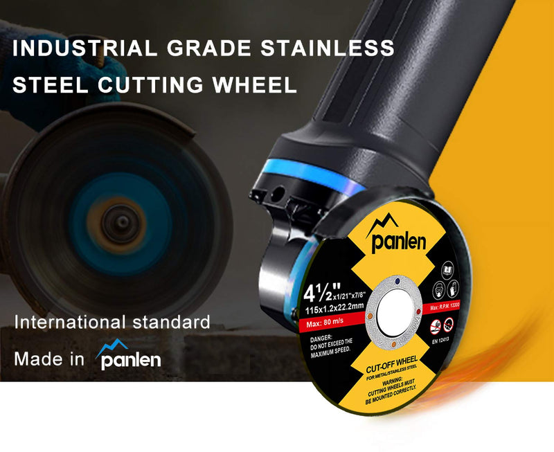 10 Pack Panlen Cutting Wheel,4-1/2 inch Metal &Stainless Steel Cut-Off Disc,Thin Metal Cutting Disc for Angle Grinder by Panlen (10) 10 - NewNest Australia