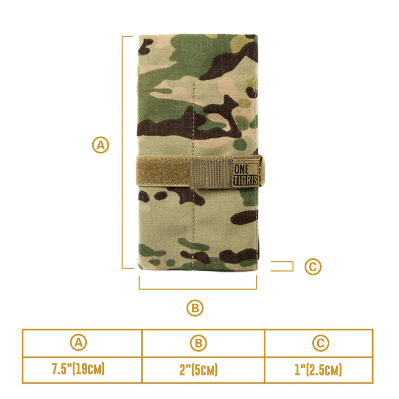 OneTigris Tactical Roll-up Tool Pouch with 12 Pockets - Hand Tool Roll Organizer Storage Bag (Multicam) Multicam - NewNest Australia