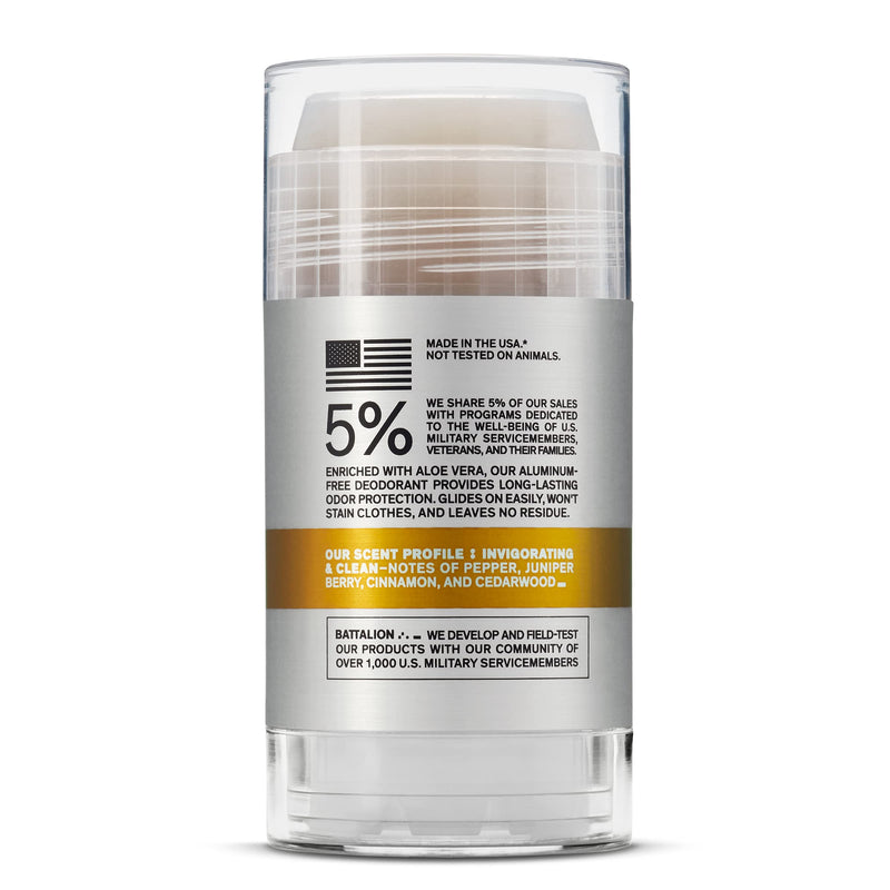 Aluminum-Free Natural Deodorant for Men by Bravo Sierra - Long Lasting All-Day Odor and Sweat Protection - Citrus and Cedarwood, 3.2 oz - Paraben-Free, Baking Soda Free, Vegan and Cruelty Free - Will Not Stain Clothes. Citrus & Cedarwood - NewNest Australia