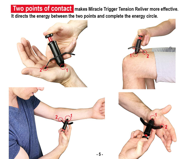Trigger Point Stimulator Tool - Electric Current Sensation with No Needles No Battery 1 Count (Pack of 1) - NewNest Australia