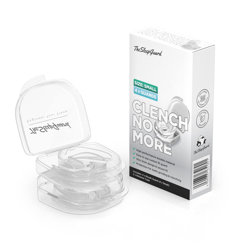 TheSleepGuard Mouth Guard for Teeth Grinding [Pack of 4, Small] Best Gum Shield for Grinding Teeth & Clenching at Night | Mouth Guard for Sleeping, Bruxism & TMJ Relief | Night Guard for Adults - NewNest Australia