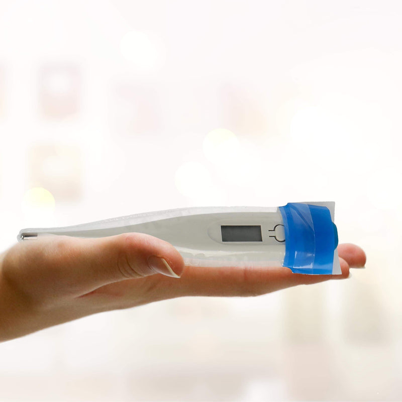 Lantelme 4385 Fever Thermometers with Lubricant Thermometer Protective Covers for Baby Children Adults Pack of 100 - NewNest Australia