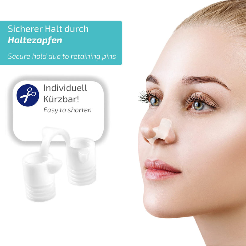 Nasivent Sport - Premium Nose Dilator - (Starter Set) Snow White - Improved Nose Breathing During Sports - Unique Thanks To Innovative Retaining Pins - Made Of High-Quality Silicone - NewNest Australia