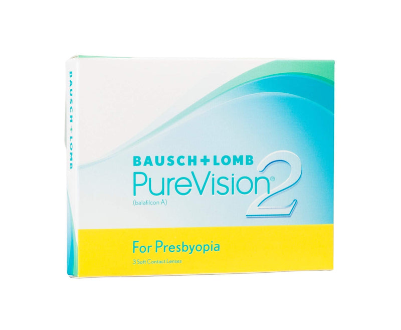 Bausch + Lomb PureVision 2 for Presbyopia monthly lenses, very thin progressive contact lenses, soft, pack of 3 BC 8.6 mm / DIA 14 / -3.75 diopters / ADD High - NewNest Australia