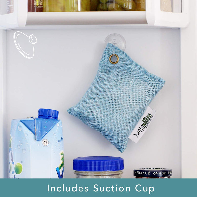 MOSO NATURAL: The Original Air Purifying Bag for Fridge and Freezer. Unscented, Chemical-Free Odor Eliminator. More Powerful Than Baking Soda. (Blue) 1-Pack - NewNest Australia