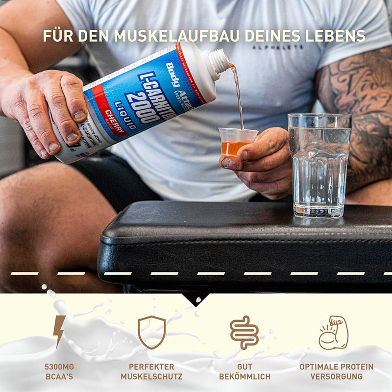 Body Attack L-Carnitine Liquid, Orange, Pack of 1 (1x 500 ml) - NewNest Australia