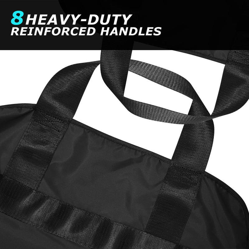 [Hole] Transfer Board For Patient Lifter, Patient Transfer Board With Eight Handles, Suitable For Overweight People, Elderly People And Patients Who Need To Be Transferred (Black 48 X 40 Inches) - NewNest Australia
