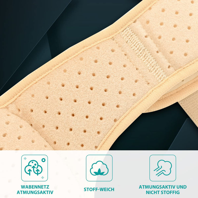 Tenbon Hernia Belt for Men, Inguinal Hernia Support, Medical Hernia Protection, Groin Brace for Single Sports Hernias, Adjustable Waist Belt with Removable (Beige, L) Beige - NewNest Australia