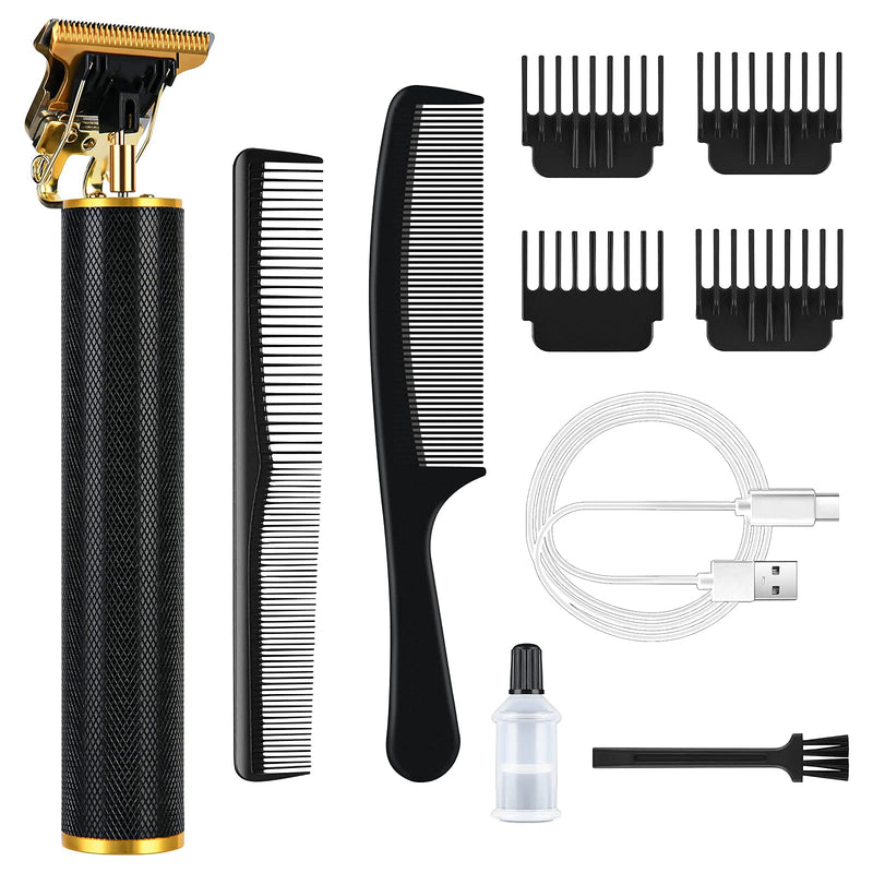 URAQT Hair Clippers for Men, Cordless Clippers Electric Hair Trimmer Beard Trimmer Set, Waterproof Detail Beard Shaver, T-Blade Trimmer Grooming Cutting Kit with 4 Guide Combs and 2 Hair Combs - NewNest Australia