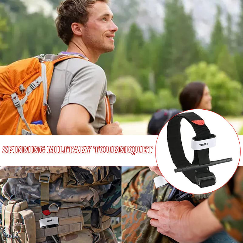 2 Pack Tourniquet, Outdoor Emergency Tourniquet,Quick Release Buckle One-Handed Operated, First Aid Equipment or Camping Hiking Mountaineering Outdoor Sports - NewNest Australia