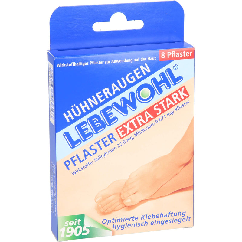 LEBEWOHL Corns Plasters Extra Strong Pack of 8 - NewNest Australia