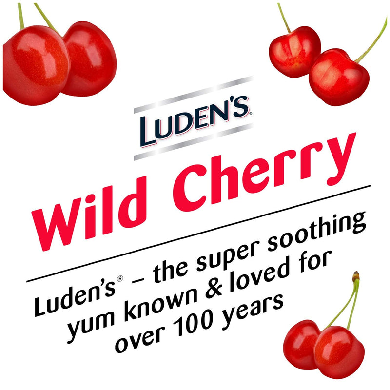 Ludens Deliciously Soothing Throat Drops, Wild Cherry Flavor, 90 Count - NewNest Australia