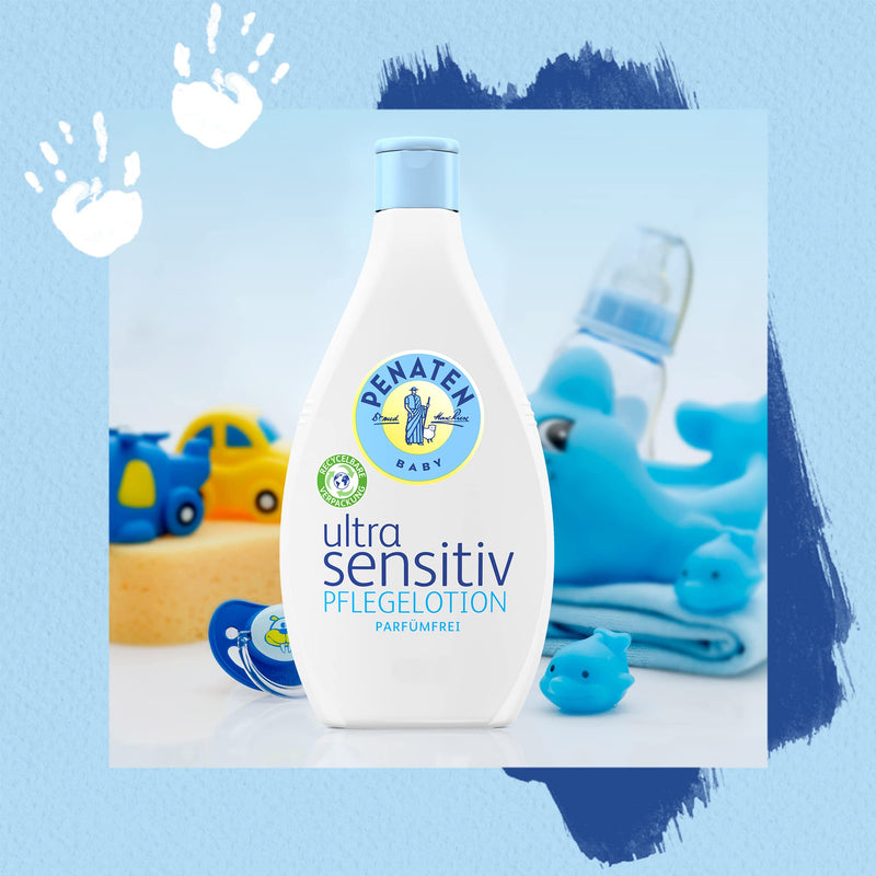 Penaten Ultra Sensitive Care Lotion Fragrance-Free (400 Ml), Baby Skin Care Body Lotion In Recyclable Packaging Without Perfume & Dyes, Specially Developed For Highly Sensitive Baby Skin - NewNest Australia