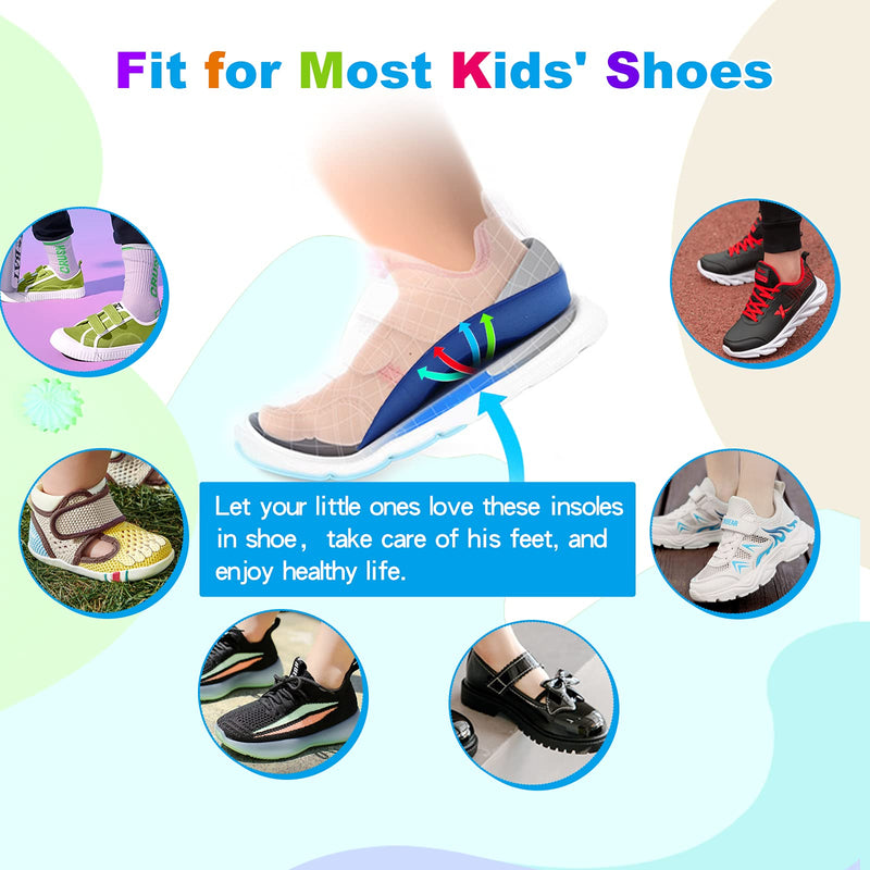 3/4 Length Insoles for Kids, Orthotic Kids Insoles Arch Support Childrens Insoles for Kids’ Flat Feet, Plantar Fasciitis, Pronation, Heel Pain 8.5-10.5 UK Child - NewNest Australia
