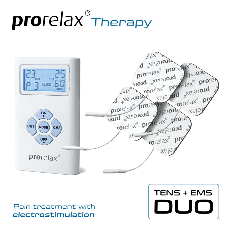 prorelax TENS/EMS Duo | Electrostimulation device | 2 therapies with one device | Natural therapy against chronic pain and for muscle building Modern - NewNest Australia