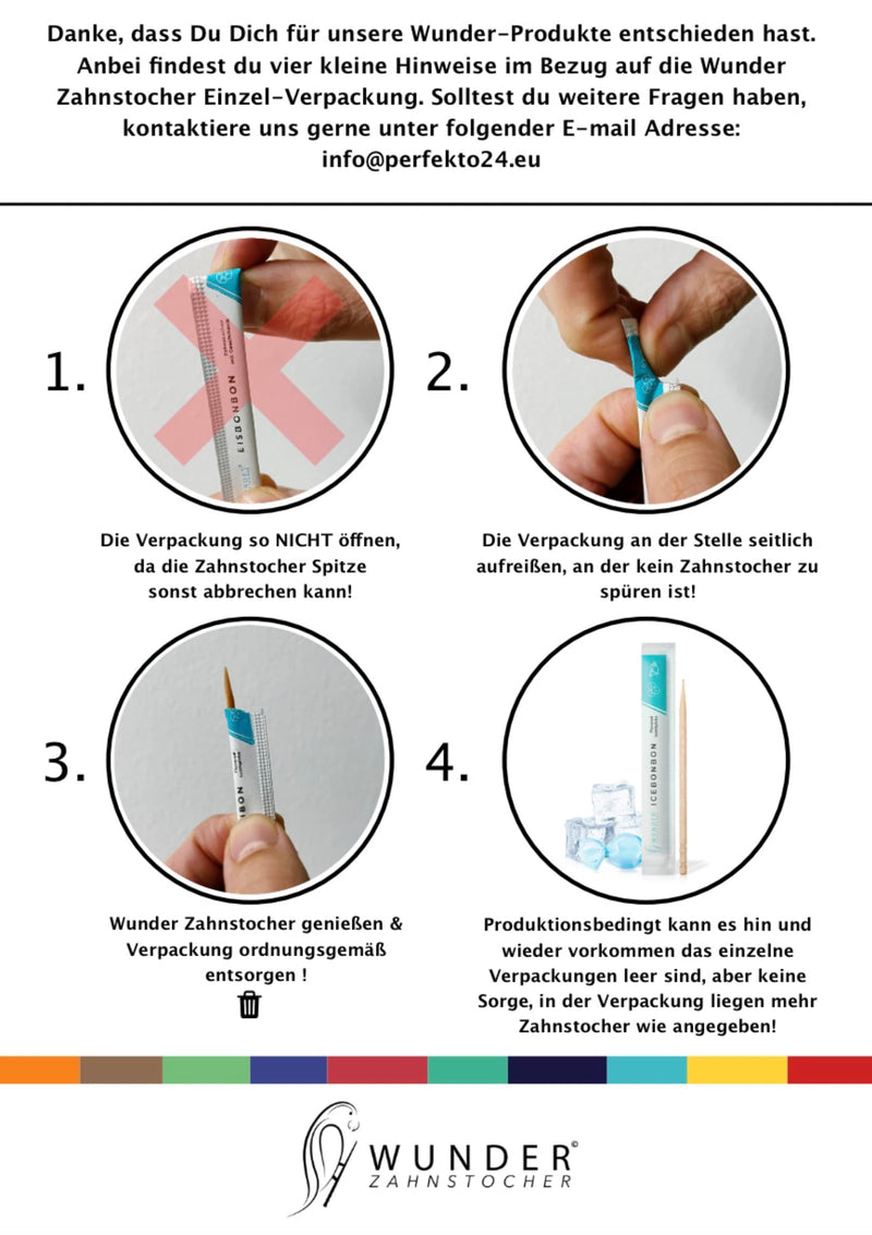 Wonder Toothpicks With Flavor, 100 X Toothpicks, Individually Packed, In 7 Refreshing Varieties, Gentle Oral Hygiene, Fresh Breath, Individually Packed Toothpicks With Flavor (Grape/Mint) - NewNest Australia