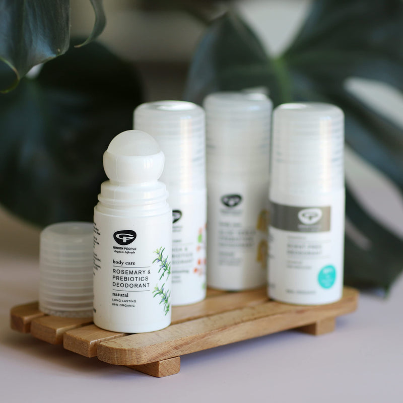 Green People Rosemary & Prebiotics Deodorant 75ml | Natural & Organic Deodorant | Gentle Rosemary & Lavender Floral Scented Deodorant for Women | Paraben Free & Ethanol Free | Cruelty Free & Vegan - NewNest Australia