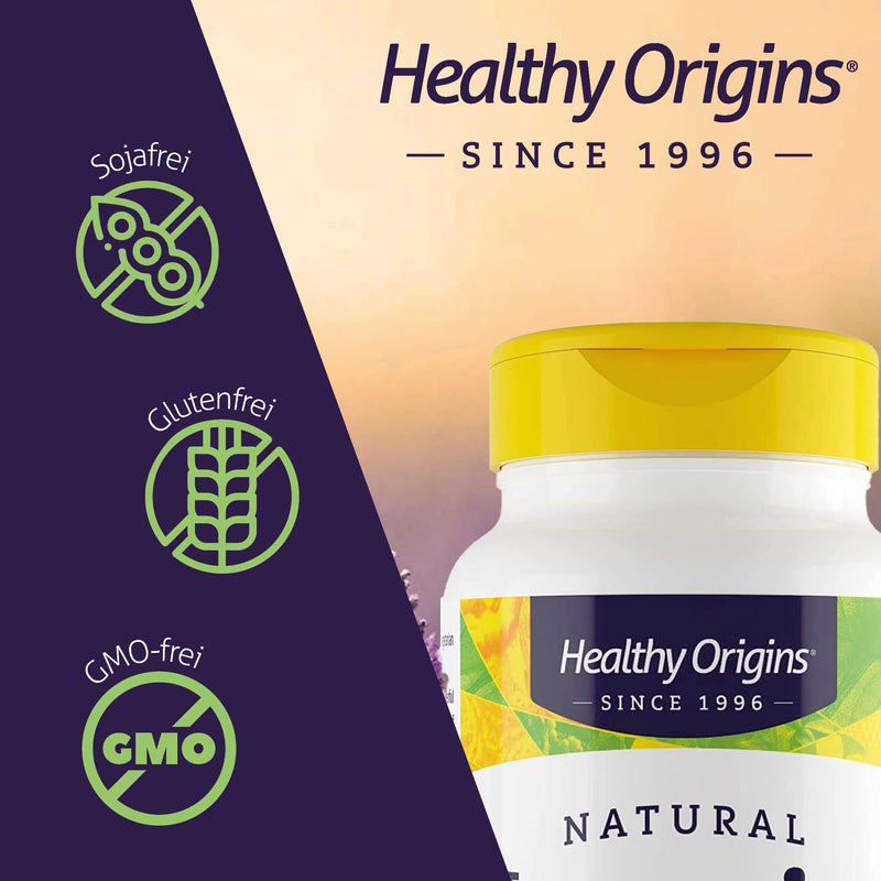 Healthy Origins, Natural Tocomin SupraBio, 50mg, 60 soft capsules, laboratory tested, vitamin E, gluten-free, soy-free, non-GMO - NewNest Australia