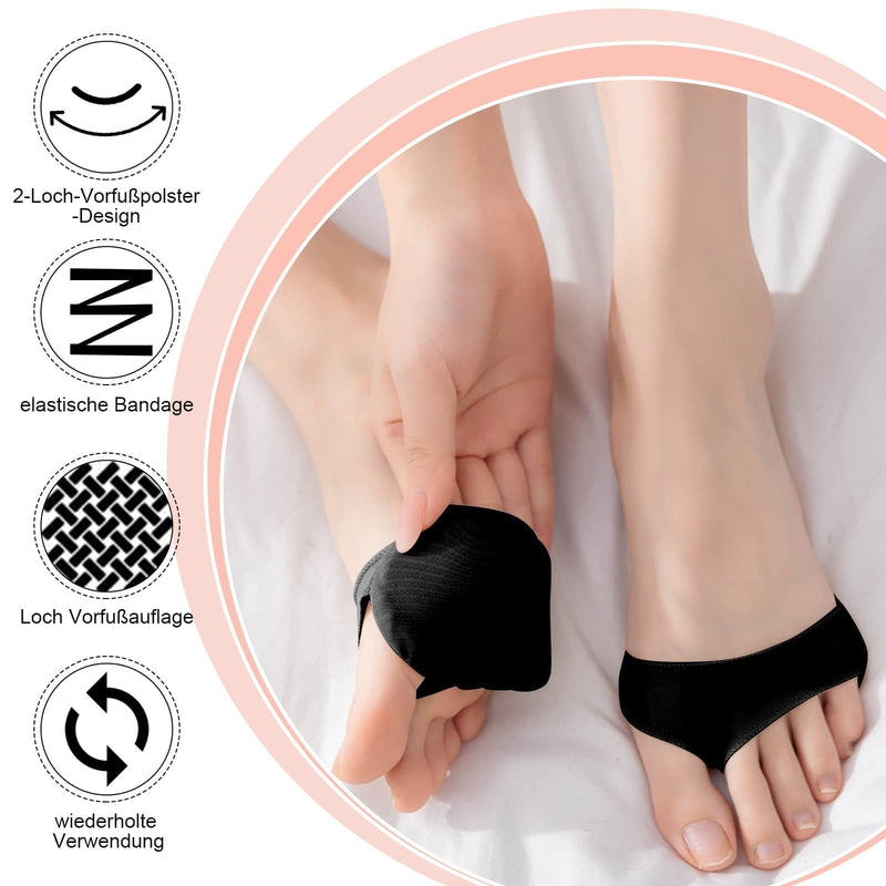 Pairs Metatarsal Pad Foot Pads Forefoot Pads Soft Ball of the Foot Cushions Forefoot Pads Bunion Cushions Soft Metatarsal Pads Fabric Forefoot Pads Metatarsal Pads (2 Black 2 Flesh) 2 Black 2 Flesh - NewNest Australia
