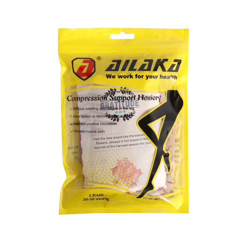 Ailaka Compression Stockings With Zipper For Women Men, 20-30 Mmhg Medical Class 2 Compression Socks Support Stockings With Zipper For Varicose Veins, Edema, Recovery, Pregnant Women X-Large (1 Pair) Bejge - NewNest Australia