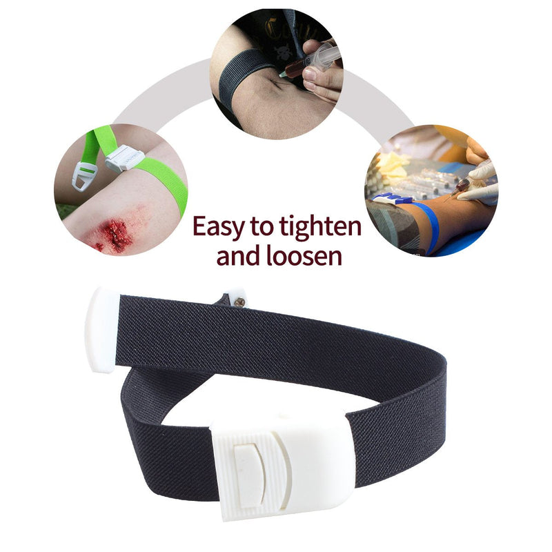 Ewinever 6-Pack Tourniquet Elastic First Aid Quick Release Medical Sport Emergency Buckle Band - NewNest Australia