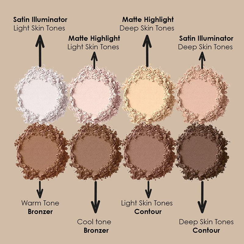 NYX Professional Makeup Highlight & Contour Pro Palette, Powder Contour Kit, Eight Blendable Matte and Pearly Shades Individual - NewNest Australia