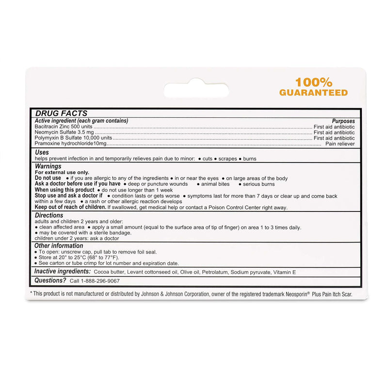 Globe Multi-Action Ointment | Triple Antibiotic Plus Pain-Relieving, Anti-Itch, Scar Minimizer | w/ Neomycin, Bacitracin, Pramoxine HCl & Polymyxin B| Treats Minor Cuts, Scrapes, Burns (4 Pack) - NewNest Australia