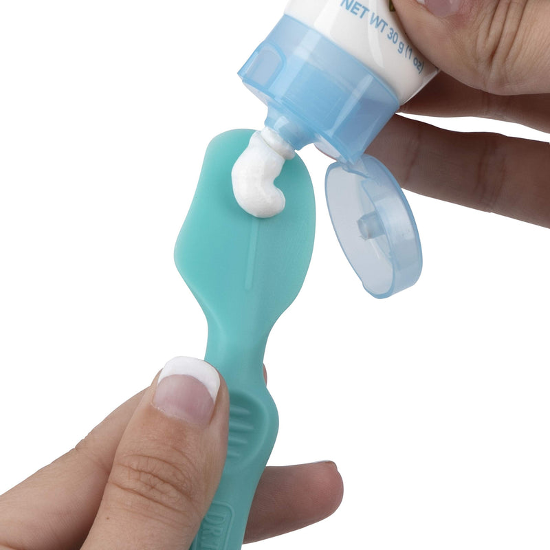 Dr. Talbot's Diaper Cream Soft Silicone Brush With Suction Base & Hygienic Case By, Aqua, Full Size, Blue 1 Count (Pack of 1) - NewNest Australia