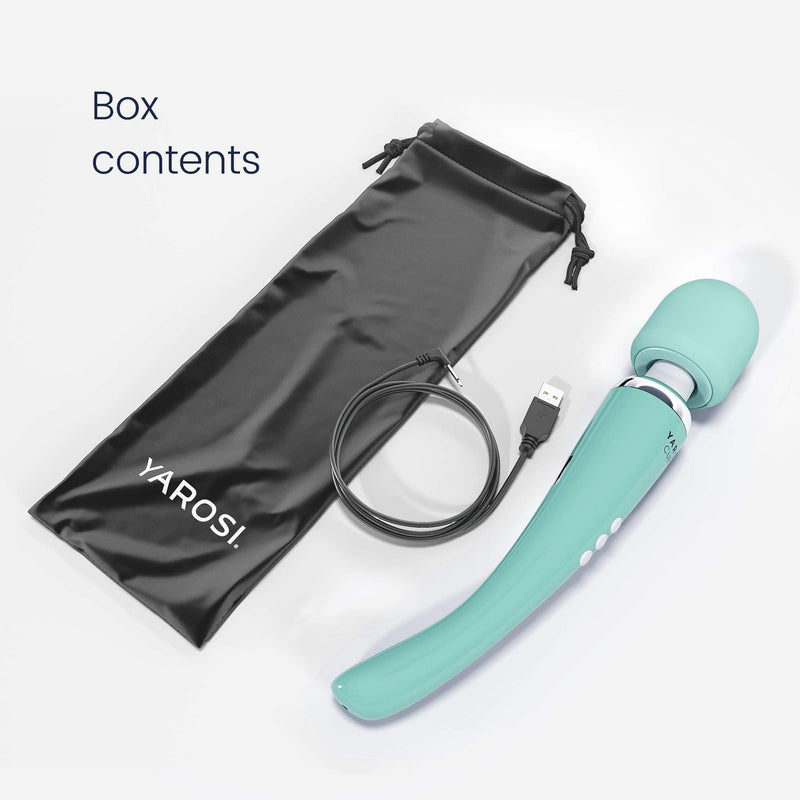Yarosi Wireless Massage Stick  Strongest Therapeutic Vibration Power  Stress Free  Top Rated Muscle Pain and Recovery After Your Exercise Program  USB  Curve  Green - NewNest Australia