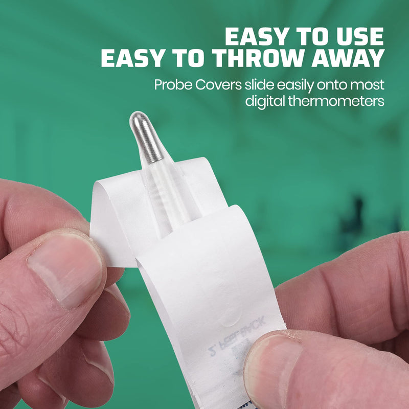 Thermometer Probe Covers - Pack of 300 - Universal and Disposable Probe Cover Box for Digital Thermometer for Accurate Sanitary Oral, Rectal and Underarm Digital and Glass Thermometers Reading - NewNest Australia