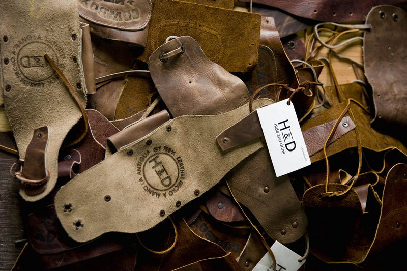 Hide & Drink, Leather Small Tool Roll, Handmade Includes 101 Year Warranty :: Blue Suede - NewNest Australia